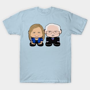 Mr. & Mrs. Berniebot POLITICO'BOT Toy Robots T-Shirt